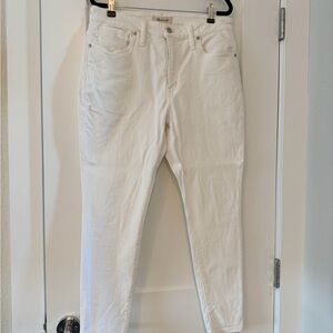 Madewell White Skinny Jeans